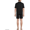 image:imageLands End Mens Short Sleeve Cooling Knit Short SetBlack