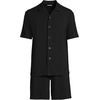 image:imageLands End Mens Short Sleeve Cooling Knit Short SetBlack