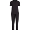 image:imageLands End Mens Short Sleeve Cooling Knit VNeck Pajama SetBlack