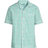 image:imageLands End Mens Short Sleeve Essential Pajama ShirtBay Water Green Check