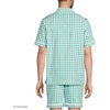 image:imageLands End Mens Short Sleeve Essential Pajama ShirtBay Water Green Check