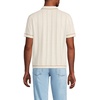 image:imageLands End Mens Short Sleeve Textured Tipped Sweater PoloIvory Latte