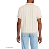 image:imageLands End Mens Short Sleeve Textured Tipped Sweater PoloIvory Latte