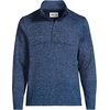 image:imageLands End Mens Sweater Fleece Snap Neck Pullover JacketClassic Navy Muted Heather