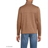 image:imageLands End Mens Sweater Fleece Snap Neck Pullover JacketHeather Warm Tawny Brown