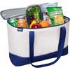 image:imageLands End Rectangular Large Cooler Bag Insulated 8 Gal Canvas Soft Cooler  with Tote Handles and Zip ClosureNavy