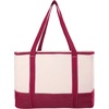 image:imageLands End Rectangular Large Cooler Bag Insulated 8 Gal Canvas Soft Cooler  with Tote Handles and Zip ClosureRed