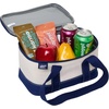 image:imageLands End Rectangular Small Cooler Bag Insulated 15 Gal  Canvas Soft Cooler with Tote Handles and Zip ClosureNavy