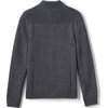 image:imageLands End School Uniform Boys Cotton Modal Zip Front Cardigan SweaterCoal Heather