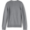 image:imageLands End School Uniform Girls Cotton Modal Button Front Cardigan SweaterPewter Heather
