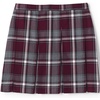 image:imageLands End School Uniform Girls Plaid Box Pleat Skirt Top of the KneeBurgundyGray Plaid