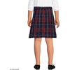 image:imageLands End School Uniform Girls Plaid Box Pleat Skirt Top of the KneeClassic Navy Large Plaid