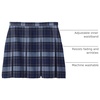 image:imageLands End School Uniform Girls Plaid Box Pleat Skirt Top of the KneeClassic Navy Plaid