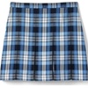 image:imageLands End School Uniform Girls Plaid Box Pleat Skirt Top of the KneeClear Blue Plaid
