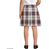 image:imageLands End School Uniform Girls Plaid Box Pleat Skirt Top of the KneeGarnetKhaki Plaid