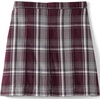 image:imageLands End School Uniform Girls Plaid Box Pleat Skirt Top of the KneePlaid BurgundyGray