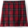image:imageLands End School Uniform Girls Plaid Box Pleat Skirt Top of the KneeRedBlack Plaid