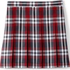 image:imageLands End School Uniform Girls Plaid Box Pleat Skirt Top of the KneeRedGraphite Plaid