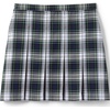 image:imageLands End School Uniform Girls Plaid Box Pleat Skirt Top of the KneeWhite Plaid
