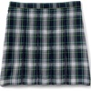 image:imageLands End School Uniform Girls Plaid Box Pleat Skirt Top of the KneeWhiteEvergreen Plaid