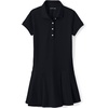 image:imageLands End School Uniform Girls Short Sleeve Mesh Pleated Polo DressBlack