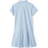 image:imageLands End School Uniform Girls Short Sleeve Mesh Pleated Polo DressBlue 24