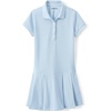 image:imageLands End School Uniform Girls Short Sleeve Mesh Pleated Polo DressBlue 24