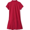 image:imageLands End School Uniform Girls Short Sleeve Mesh Pleated Polo DressRed 24