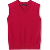 image:imageLands End School Uniform Kids Cotton Modal Fine Gauge Sweater VestRed
