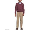 image:imageLands End School Uniform Kids Cotton Modal VNeck SweaterBurgundy
