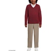 image:imageLands End School Uniform Kids Cotton Modal VNeck SweaterGarnet