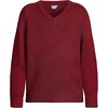 image:imageLands End School Uniform Kids Cotton Modal VNeck SweaterGarnet