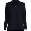 image:imageLands End School Uniform Kids Long Sleeve Interlock Polo ShirtBlack