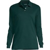 image:imageLands End School Uniform Kids Long Sleeve Interlock Polo ShirtEvergreen