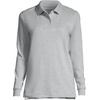 image:imageLands End School Uniform Kids Long Sleeve Interlock Polo ShirtGray Heather