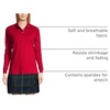 image:imageLands End School Uniform Kids Long Sleeve Interlock Polo ShirtRed