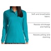 image:imageLands End School Uniform Kids Long Sleeve Interlock Polo ShirtTeal Breeze