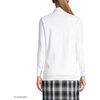 image:imageLands End School Uniform Kids Long Sleeve Interlock Polo ShirtWhite