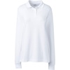 image:imageLands End School Uniform Kids Long Sleeve Interlock Polo ShirtWhite