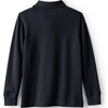 image:imageLands End School Uniform Kids Long Sleeve Mesh Polo ShirtBlack