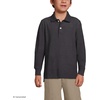 image:imageLands End School Uniform Kids Long Sleeve Mesh Polo ShirtBlack