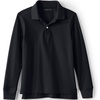 image:imageLands End School Uniform Kids Long Sleeve Mesh Polo ShirtBlack
