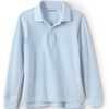 image:imageLands End School Uniform Kids Long Sleeve Mesh Polo ShirtBlue