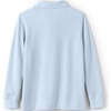 image:imageLands End School Uniform Kids Long Sleeve Mesh Polo ShirtBlue
