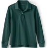 image:imageLands End School Uniform Kids Long Sleeve Mesh Polo ShirtEvergreen