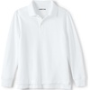 image:imageLands End School Uniform Kids Long Sleeve Mesh Polo ShirtWhite