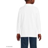 image:imageLands End School Uniform Kids Long Sleeve Mesh Polo ShirtWhite