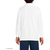 image:imageLands End School Uniform Kids Long Sleeve Mesh Polo ShirtWhite