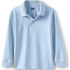 image:imageLands End School Uniform Kids Long Sleeve Rapid Dry Polo ShirtBlue