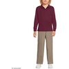 image:imageLands End School Uniform Kids Long Sleeve Rapid Dry Polo ShirtBurgundy